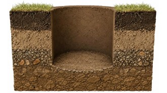 Primer esquema del ensayo de absorción del terreno